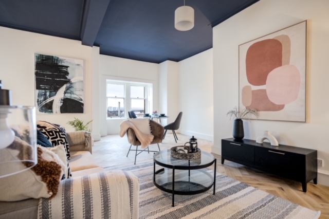 purple living room